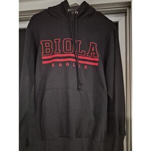 Biola Eagles Hoodie Sweatshirt Size Small Black Long Sleeve